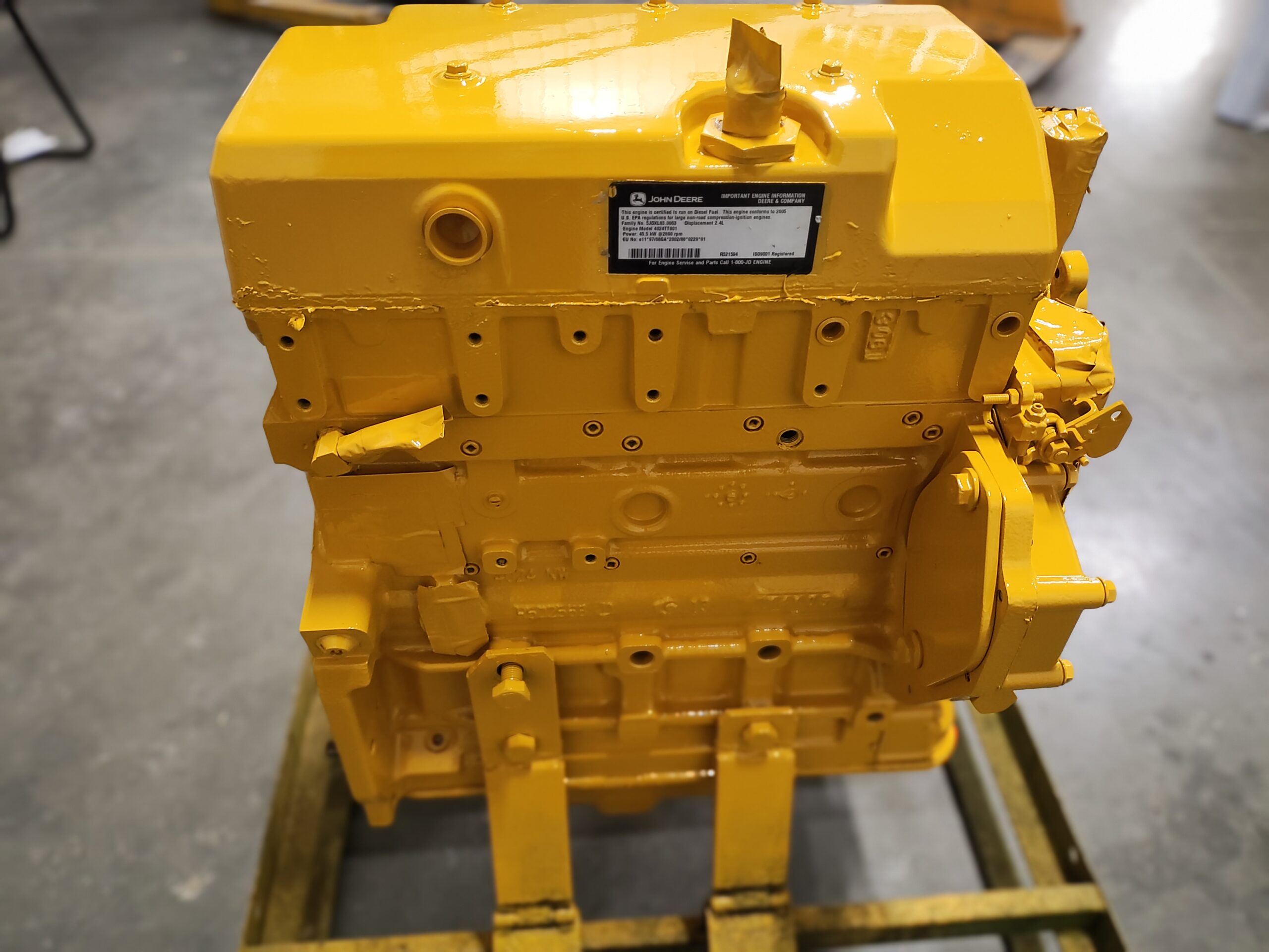 Remanufactured PowerTech John Deere 4024HCR-LB Longblock Engine to fit multiple John Deere applications