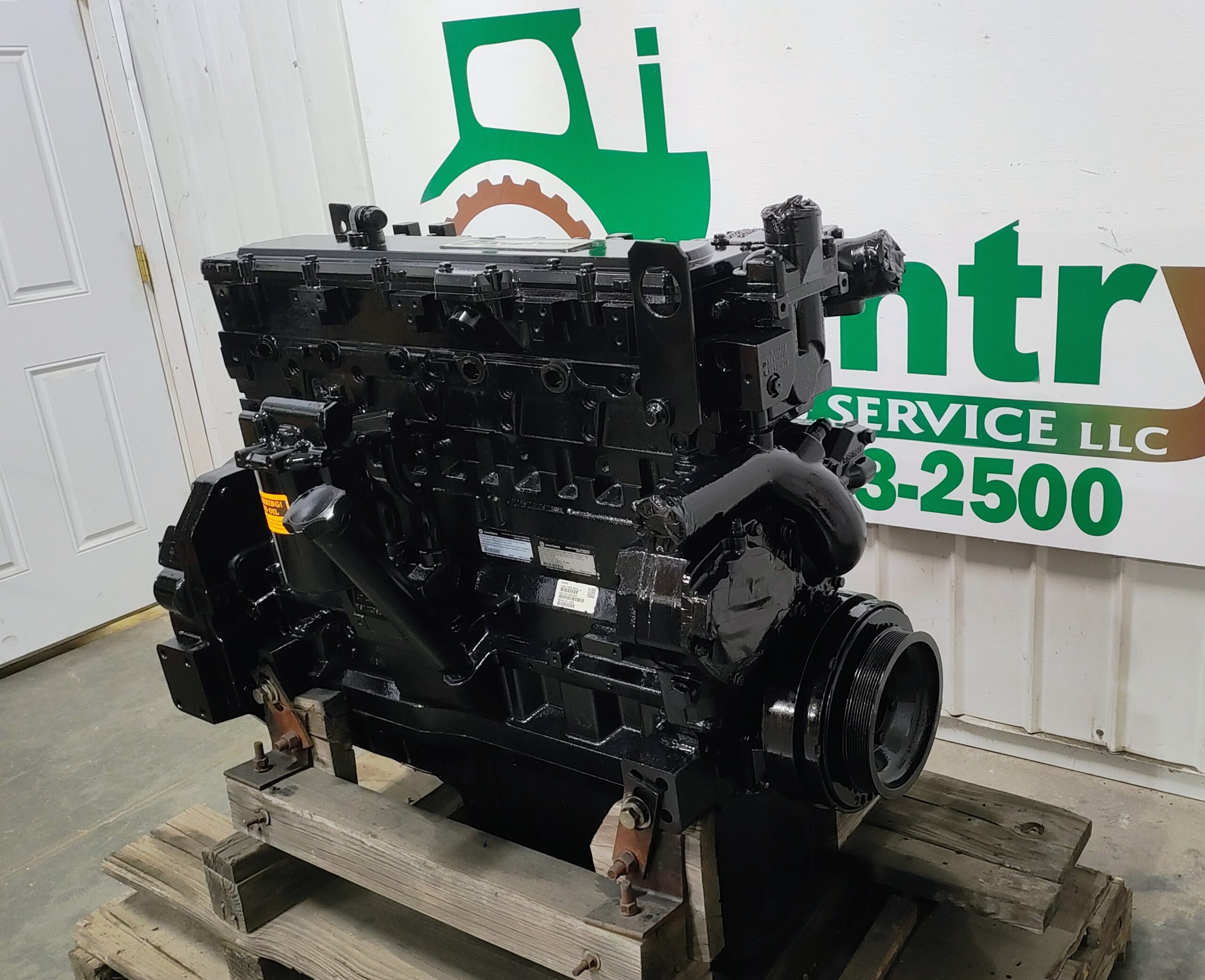Remanufactured John Deere 6090H Long Block Engine SE501746 to Fit 670G Motor Grader