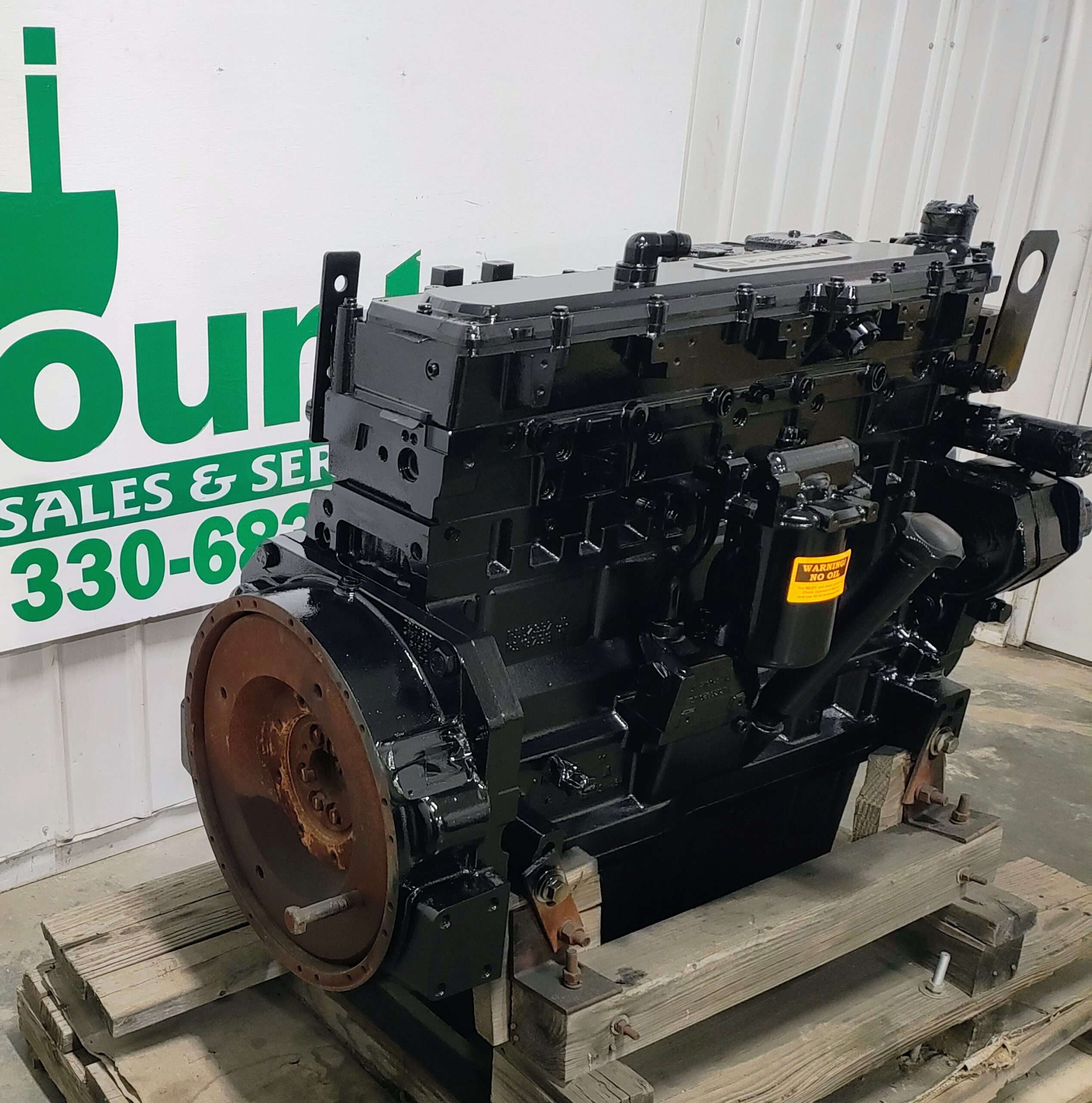 Remanufactured John Deere 6090H Long Block Engine SE501746 to Fit 670G Motor Grader