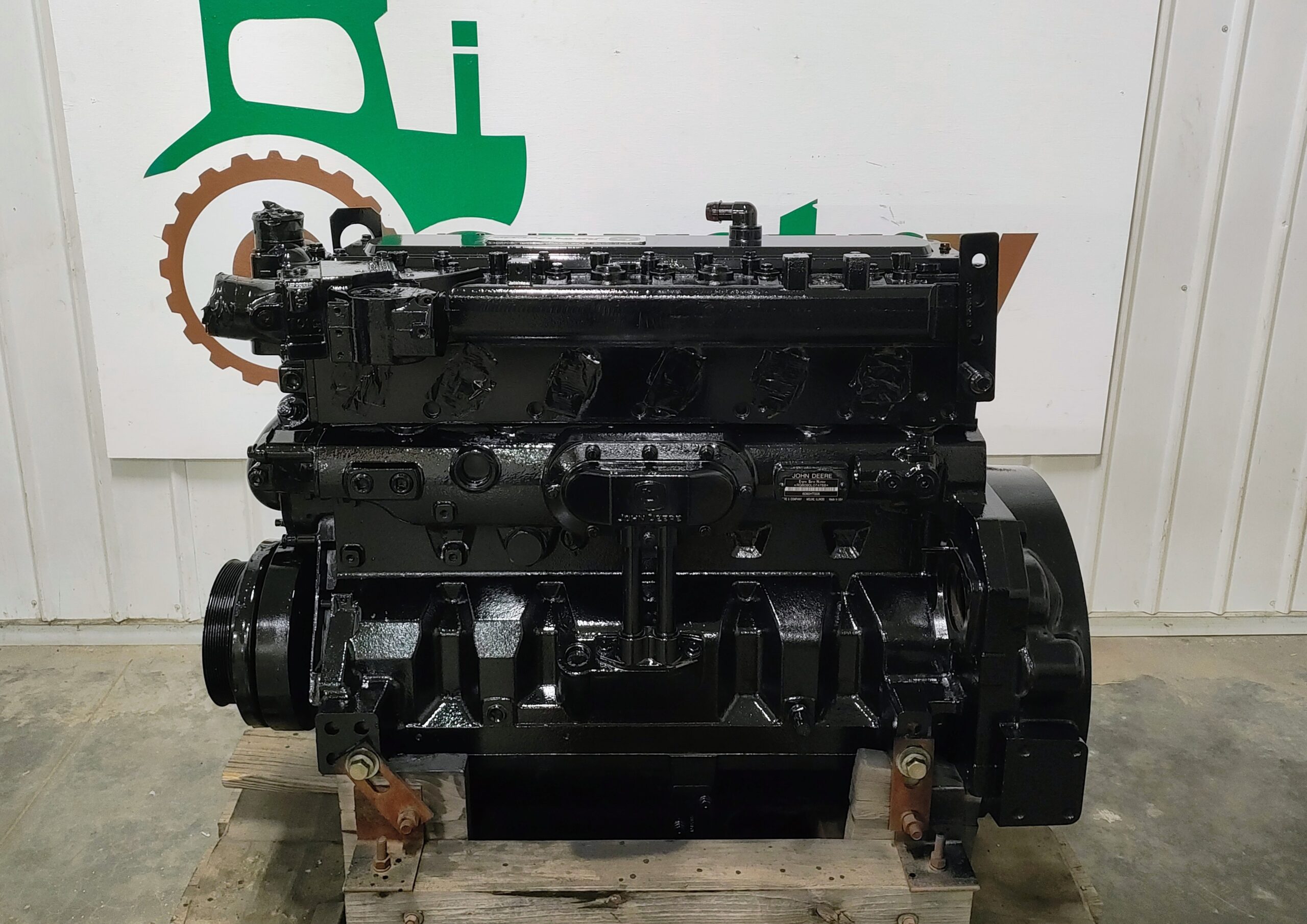 Remanufactured John Deere 6090H Long Block Engine SE501746 to Fit 670G Motor Grader
