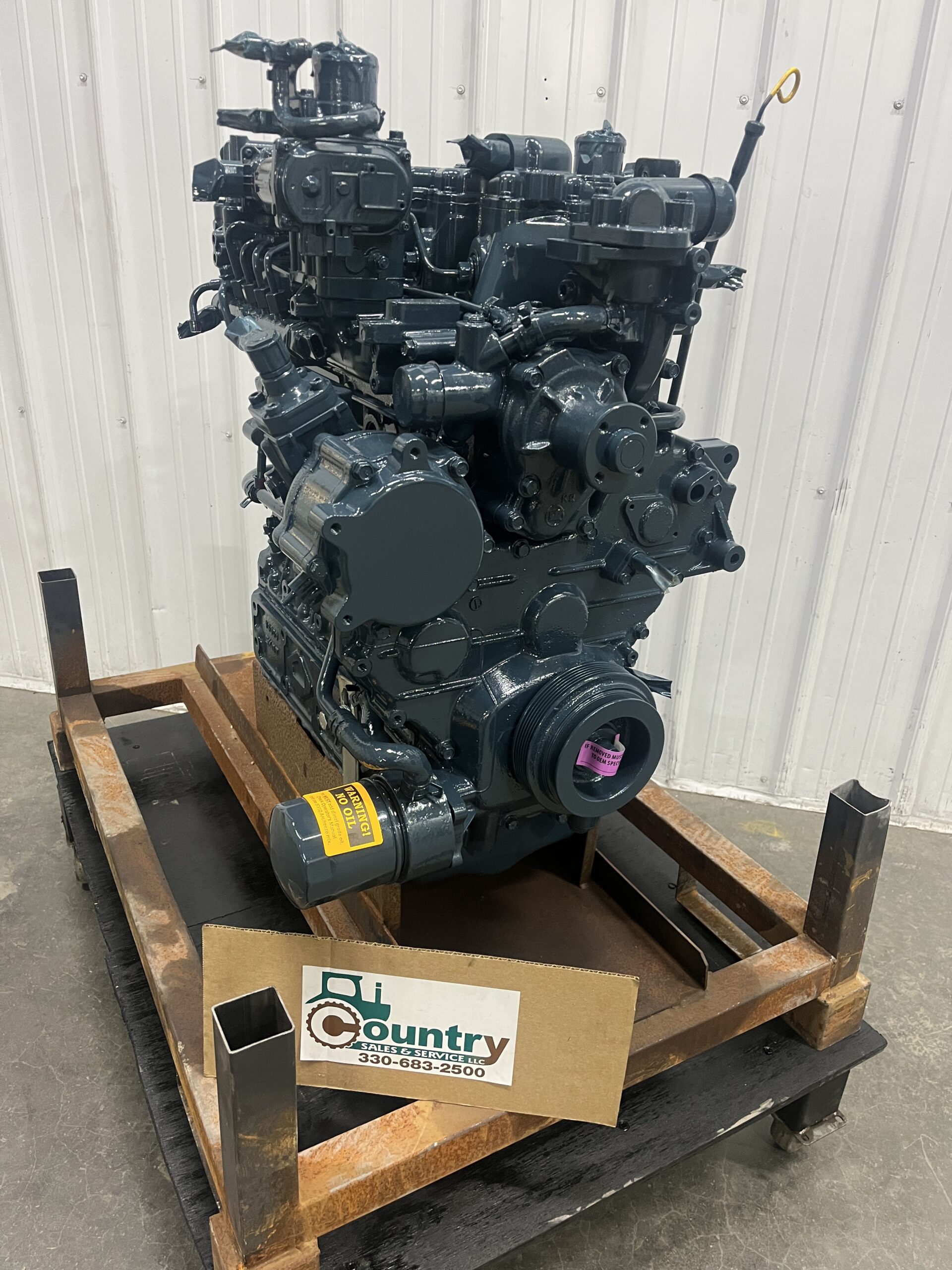 Kubota V3800TCR-LB.SVL97-2 Longblock (No fuel system) Reman Engine to Fit SVL97-2 Compact Track Skid Loader